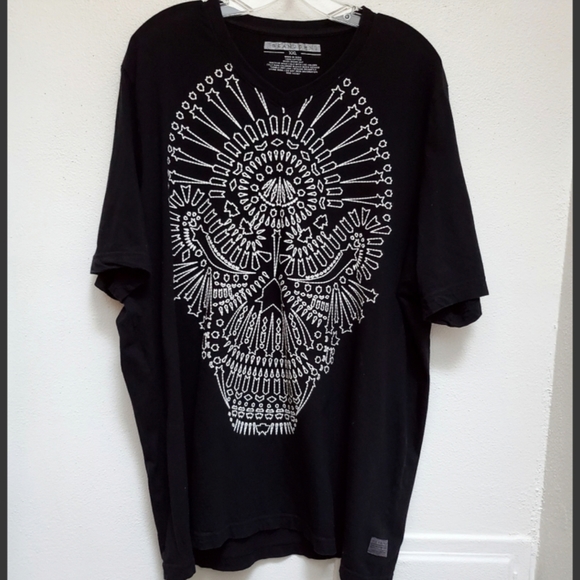 Skull Graphic Tee Textured Size XXL - Picture 7 of 10